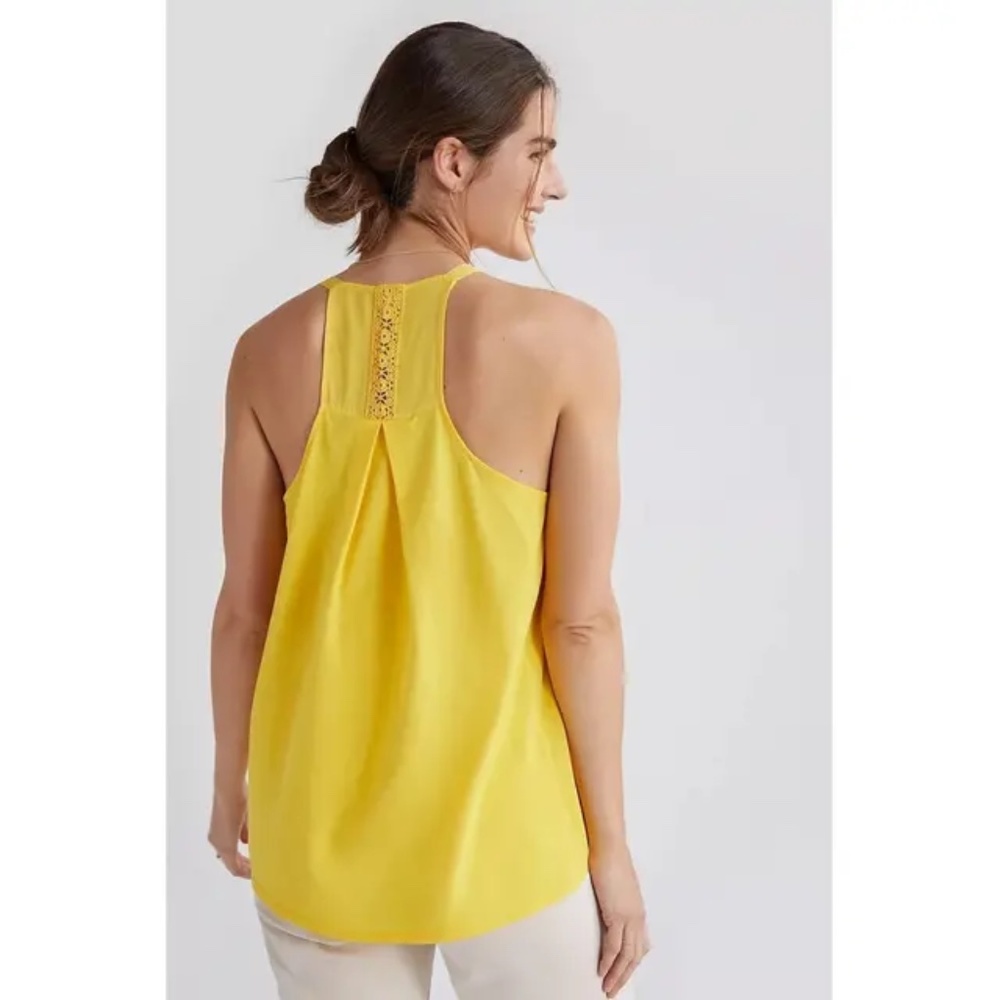 NWT Anthropologie Tiny Embroidered Lace Tank XS